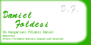 daniel foldesi business card