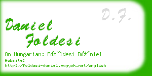 daniel foldesi business card